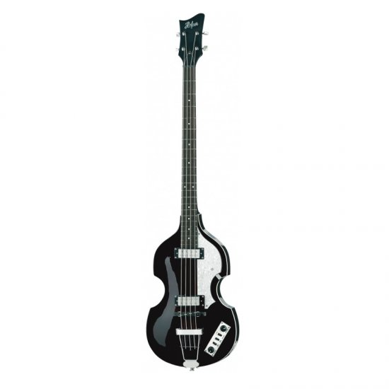 Hofner Ignition Electric Violin Bass Guitar, Black (HIBBBK)